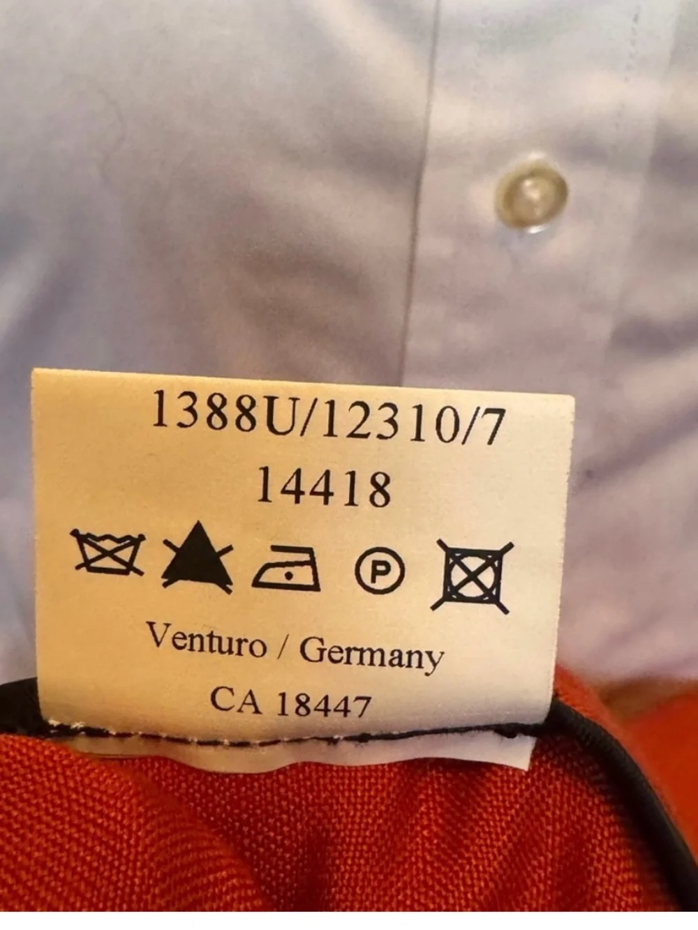 Haupt Men's Rust Red Linen Blend Blazer 48US, Spring/ Summer, Made in Germany